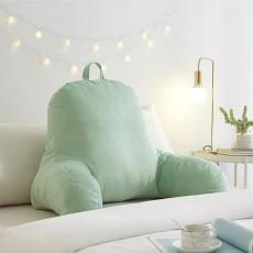 Light green backrest pillow