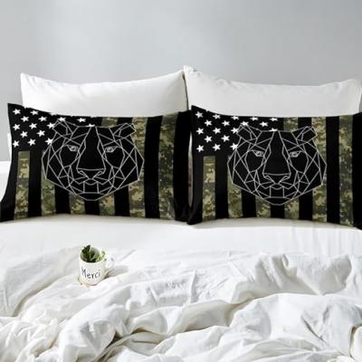 Five pointed Star 3D Abstract Tiger Wildlife Duvet