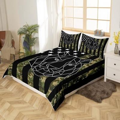 Five pointed Star 3D Abstract Tiger Wildlife Duvet