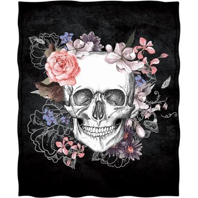 Skeleton Flower Language Blanket