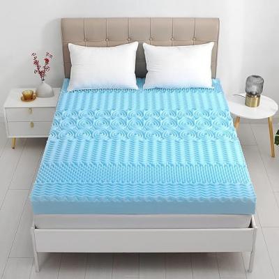 Blue gel foam mattress