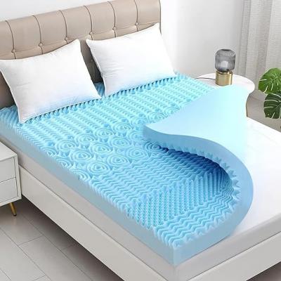 Blue gel foam mattress