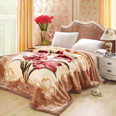 Raschel Double-layer Livingroom Bed Blankets