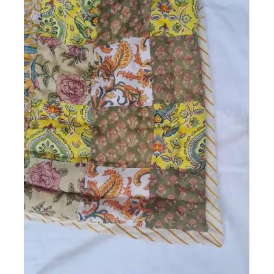 Luxurious Hand Block Printed Cotton Quilted Blankets